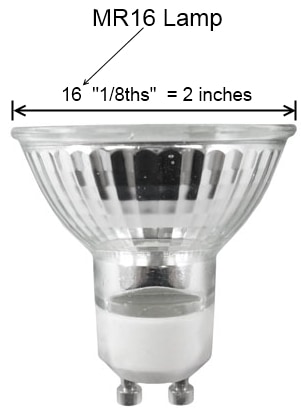 reflector lamp sizes