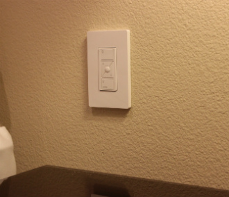 Install dimmer cover plate