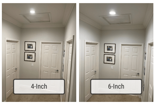 4-inch vs 6-inch recessed lighting - What's the best choice?