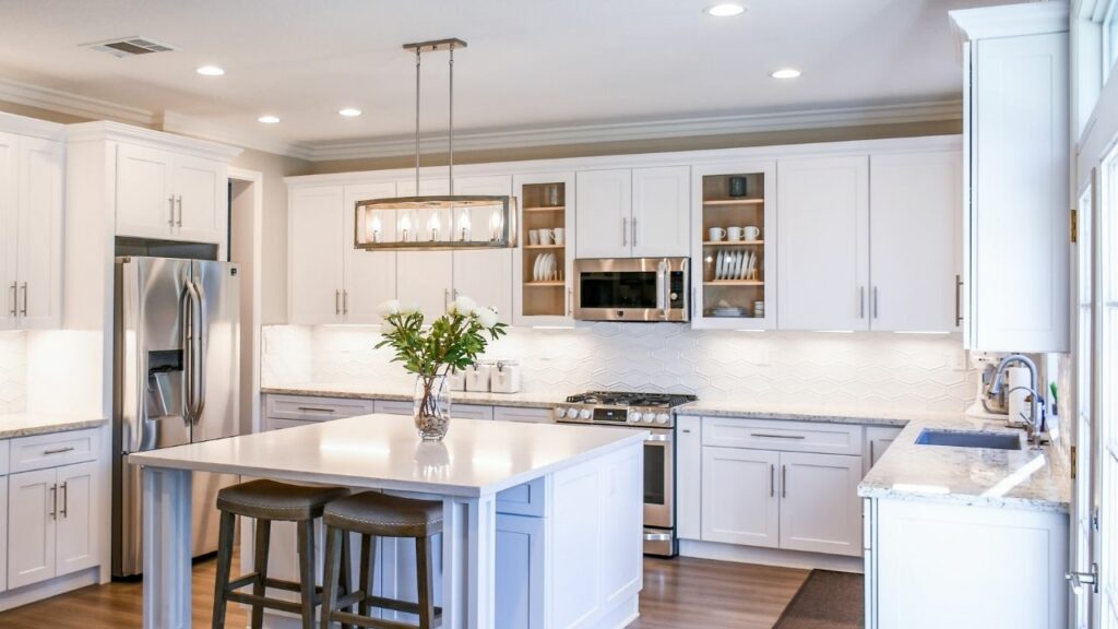 recessed lighting in small kitchen